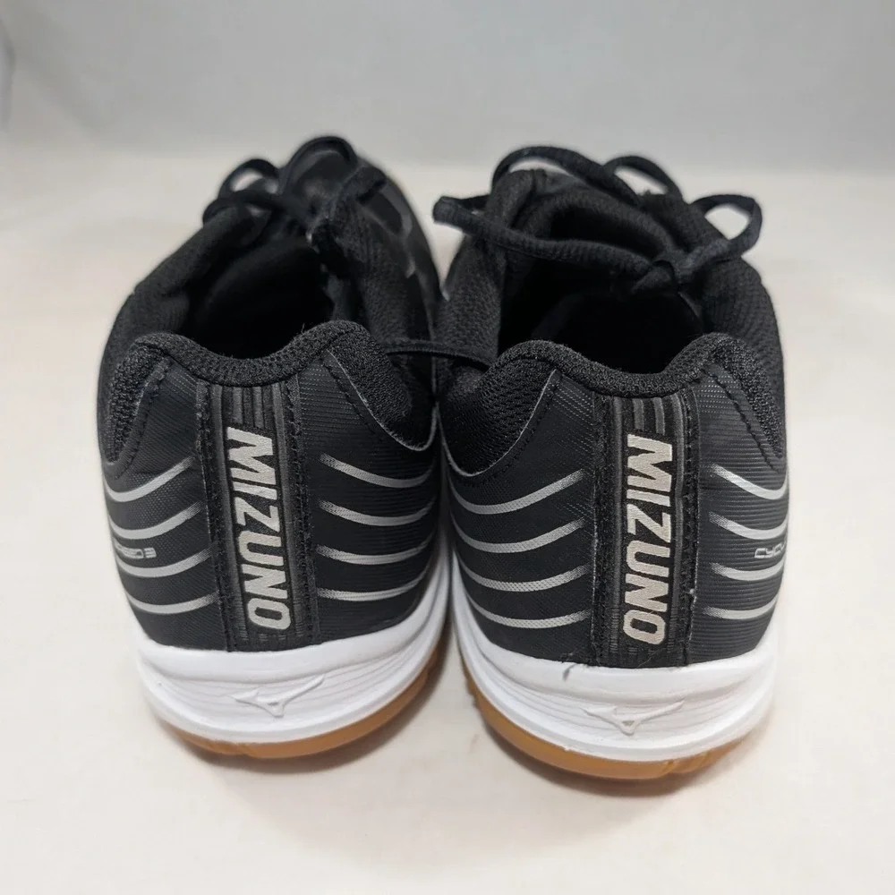 Mizuno Cyclone Speed 3 Black Silver Indoor Court Shoes V1GC218008 Womens 10